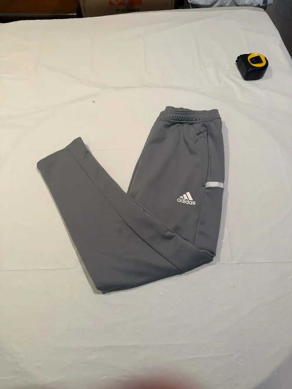 Adidas AeroreadyMen's Tapered Track Pants Grey size M